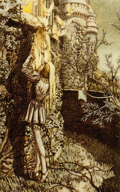 Pelleas en Melisande, toneelstuk van Maurice Maeterlinck, 1922 door Carlos Schwabe